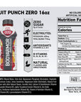 BODYARMOR ZERO Sugar Fruit Punch Sugar Free Sports Drink  LowCalorie Hydration  Natural Flavors with Potassium Packed Electrolytes Antioxidants and Bvitamins 16 fl oz pack of 12