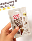 Trio Move Mini Cornet Bites  Delicious BiteSized Crunchy Wafer Cone Filled with Premium Chocolate Kosher Milk Chocolate Pack of 2