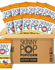 SkinnyPop Aged White Cheddar Popcorn Gluten Free NonGMO Healthy Popcorn Snacks Skinny Pop 44 oz Grocery Sized Bags 12 Count