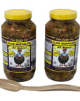 That Pickle Guy Mild Olive Muffalata 2 x 24 oz jars bundle with a serving spoon