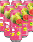 VINUT Guava Juice Drink, Freshly Squeezed Guava - 16.57 Fl oz-Pack of 6