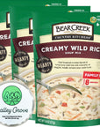 Bear Creek Creamy Wild Rice Dry Soup Mix Starter Kit Bulk 3Pack PrePackaged Cooks in 10 Minutes 24 Servings Bundle With Galley Grove Sugar Free Breath Mints