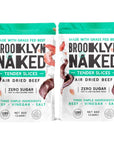 Brooklyn Biltong  CARNIVORE Snack Air Dried Grass Fed Beef South African Beef Jerky  AIP Approved Paleo Keto Gluten Free Only Salt Water and Vinegar Made in USA  16 oz Bag