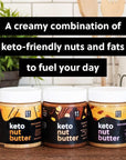 Perfect Keto Nut Butter Snack: Support Weight Management on Ketogenic Diet. Ketosis Superfood Raw Nuts|Cashew Macadamia Coconut Vanilla Sea Salt