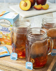 Twinings Cold Brewed Iced Tea Bag Variety Sampler Pack of 40 with By The Cup Sugar Packets