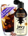 Javy Coffee Concentrate  Cold Brew Coffee Perfect for Instant Iced Coffee Cold Brewed Coffee and Hot Coffee 35 Servings  Original