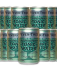 Fever Tree Elderflower Tonic Water  Premium Quality Mixer  Soda  Refreshing Beverage for Cocktails  Mocktails 150ml Cans Pack of 15