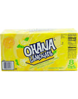 Ohana lemonade noncarbonated drink caffeine free 12fluid ounce cans 8pack in box 6