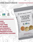 The Daily Crave Veggie Chips 1 Oz Pack Of 24 Veggie Crisps Kosher Crunchy Vegan