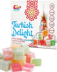 Sarah's Candy Factory Turkish Delight with Assorted Fruit Flavors (4.05 oz) Gift Box