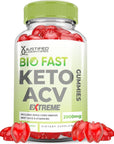 Bio Fast Keto ACV Gummies Extreme 2000MG Biofast Keto Gummies Bio Fast Keto Gummy Apple Cider Vinegar Formulated with Pomegranate Beet Juice Powder B12 Vegan Non GMO 60 Gummies