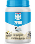 Muscle Milk ZERO, 100 Calorie Protein Powder, Vanilla, 15g Protein, 1.65 Pound, 25 Servings