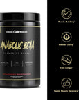 Anabolic Warfare Anabolic BCAA Powder Supplement BCAAs Amino Acids to Fuel Your Workout and Support Muscle Recovery (Strawberry Lime - 56 Servings)