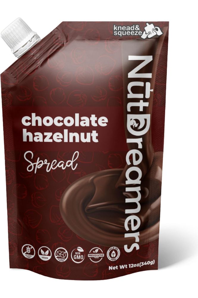 Nut Dreamers Chocolate Hazelnut Spread Chocolate Spread for Pancakes Yogurt or Smoothies Hazelnut Spread KetoFriendly Vegan GlutenFree NonGMO SugarFree 12oz