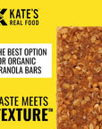 Kates Real Food Organic Granola Bars  Lemon Coconut 22 oz Pack of 12  Organic Energy Bars Made with Gluten Free Oats  Non GMO Soy Free Whole Grains and All Natural  Healthy Snacks