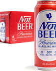 Not Beer American Sparkling Water Mineral  Electrolyte Blend 16oz Tallboy Cans Pack of 8 Original