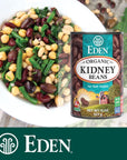 Eden Organic Red Kidney Beans 15 oz Can No Salt Added NonGMO US Grown Heat and Serve Macrobiotic Red Beans 12Pack