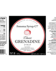 Sonoma Syrup Co Grenadine Syrup 8 Fl Oz for Shirley Temples Cocktails and Beverages