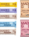 MadeGood Healthy Snacks Variety Pack (40 Count) Organic Assortment of Granola Bars, Granola Mini and Crispy Squares; Individually Wrapped Snacks