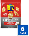 RITZ Crisp and Thins Original with Creamy Onion and Sea Salt, 6 - 7.1 oz Bags