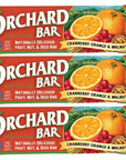 Orchard Bars Non-GMO Fruit & Nut, Cranberry Orange Walnut, 1.4 Oz, 12 Count, Pack of 9