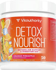 Nourishing Gut Cleanse and Detox Powder - Invigorating Gut Health Powder Detox Drink with Apple Cider Vinegar and Digestive Enzymes for Better Energy Digestion and Bloating Relief for Women and Men