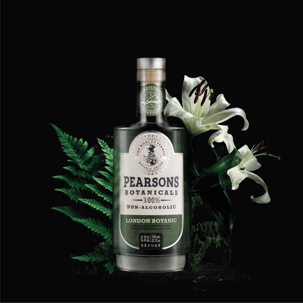 Pearsons Botanicals London Dry Non Alcoholic Gin Award Winning Vivacious and Lively Blend Non Alcoholic Spirits  Halal Low Sugar Vegan and GlutenFree Part of the Spirits of Virtue Range 700ml