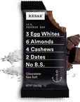 RXBAR Protein Bars, 12g Protein, Gluten Free Snacks, Chocolate Sea Salt (6 Boxes, 30 Bars)