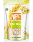 Wholly Moly Oat Bran Instant Oatmeal Original 400g1 Pack High Fiber No Sugar Added All Natural Vegan Friendly