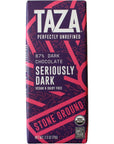 Taza Chocolate Organic Seriously Good Dark Chocolate Bar Variety Pack Bundle 25 oz 4 count Vegan