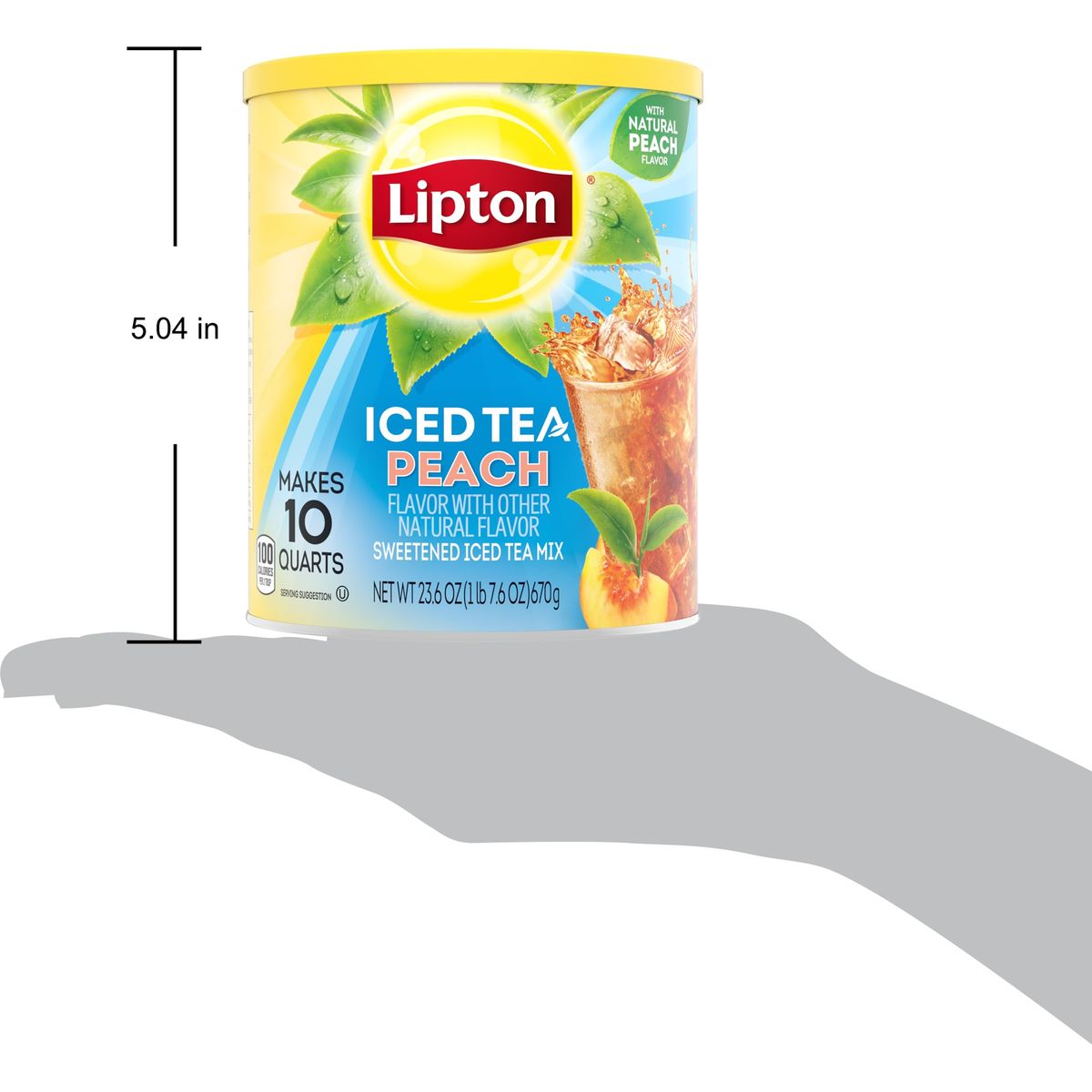 Lipton Iced Tea Mix Peach Sweetened Iced Tea Makes 10 Quarts