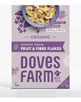 Doves Farm Organic Ancient Grains Cereal Fruit  Fibre Flakes  375g  Nutritious Breakfast Cereal with a Blend of Ancient Grains  Delicious Fruits and High Fiber  Whole Grain Cereal