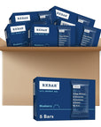 RxBar Protein Bars, Blueberry, Kosher, Gluten Free, 5 Count, 9.15 Ounce (Pack of 6)