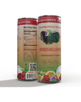 Hibisbloom Passion Fruit Mango Organic Red Hibiscus Passionfruit Mango Citrus Blends 8Pack x 12oz Cans  35 Calories Slow Brew from Scratch 5000mg Hibiscus