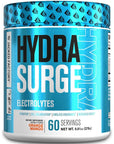 HYDRASURGE Electrolyte Powder - Hydration Supplement with Key Minerals, Himalayan Sea Salt, Coconut Water, & More - Keto Friendly, Sugar Free & Naturally Sweetened - 60 Servings, Orange Mango