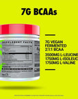 GHOST BCAA Powder Amino Acids Supplement, Sour Patch Kids Redberry - 30 Servings