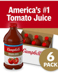 Campbells Tomato Juice 46 oz Bottle Pack of 6