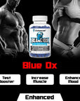 Enhanced Labs - Blue Ox Testosterone Booster- Natural Testosterone Supplement for Increased Strength & Testosterone for Men (120 Capsules)