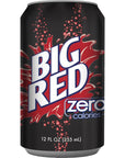 Big Red  Zero  Fridge Pack Cans  Zero Calories  12 fl oz 12 Count