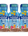 PediaSure Immune Support Kids Protein Shake Grow & Gain Vanilla and Chocolate Flavors, 8 Fl Oz 6 Pack (Chocolate)