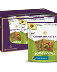 Crunchmaster Avocado Toast Crunchy Baked Rice Crackers Salt  Pepper No Artificial Flavors Vegan Kosher Gluten Free  NonGMO 354 Ounce Pack of 12