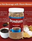 Postum Wheat Bran  Molasses Coffee Alternative 6 x 8oz  Caffeine Free Instant Coffee Substitute  Natural Blend Rich Tasty Healthy Dietary Beverage for Breakfast Gourmet  Pantry Pack