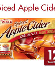 Alpine Original Spiced Apple Cider Instant Drink Mix Single Serve KCups 12 CT Pack of 4