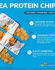 WonderSlim Pea Protein Snack Chips, Hickory BBQ, 120 Calories, 10g Protein, Gluten Free (12ct)