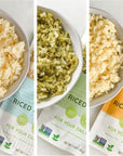 POSHI Riced Vegetables Variety Pack  Ready to Eat All Natural Non GMO Low Calorie  Carb Gluten Free Vegetable Rice Fully Cooked Meals On The Go PlantBased Healthy Veggies 7oz 6 Pack