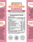 Women's Multivitamin Gummies with A C B6 B12 D & E Vitamins for Immune Support - Gummy Multivitamins for Bone Breast Skin Joint & Energy Health - Multivitamin for Women - Mixed Berry Flavor, 60 Count