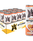 REIGN Storm, Peach Nectarine - 12 Fl Oz (Pack of 12)