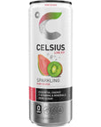 CELSIUS Sparkling Kiwi Guava Functional Essential Energy Drink 12 Fl Oz Pack of 12