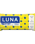 LUNA Mash-Ups - LemonZest + Blueberry Flavor - Gluten-Free - Non-GMO - 7-9g Protein - Made with Organic Oats - Low Glycemic - Whole Nutrition Snack Bars - 1.69 oz. (15 Count)