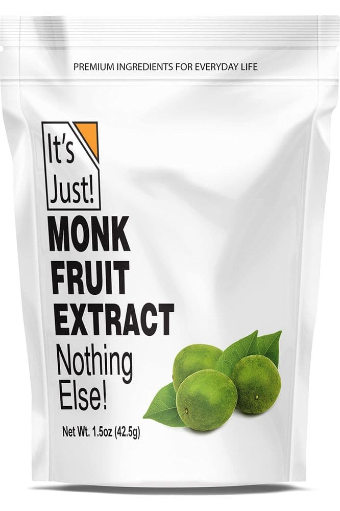 It&#39;s Just! - 100% Monkfruit Extract Powder, Keto Friendly Sweetener, Monk Fruit, Sugar-Free, Non-GMO, Non-Glycemic (25% Mogroside V, 1.5oz / 42g)